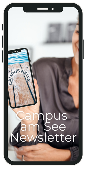 Der Campus-Newsletter auf einem Mobiltelefon